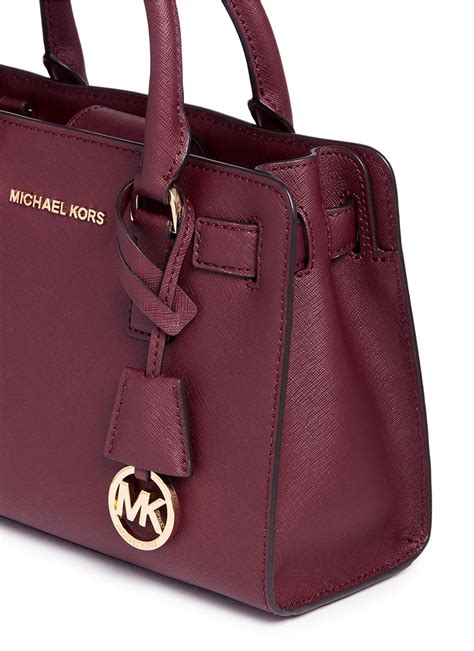 michael kors dillon merlot|Pretty Michael Kors Dillon Purse Small Saffiano Satchel Merlot.